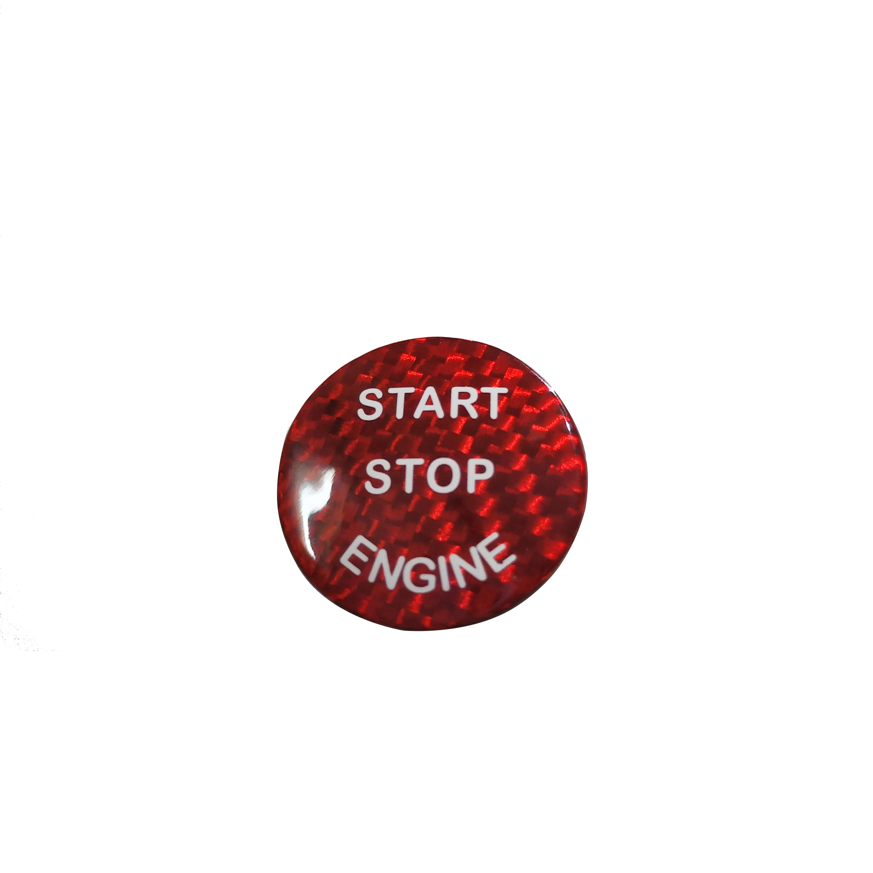 Red Carbon Fiber For-BMW F20 F21 F22 F23 F30 F31 F32 F33 F10 F11 F12 F13 F01 F02 X1 Add on Style Engine Start Button Cover | Автомобили и