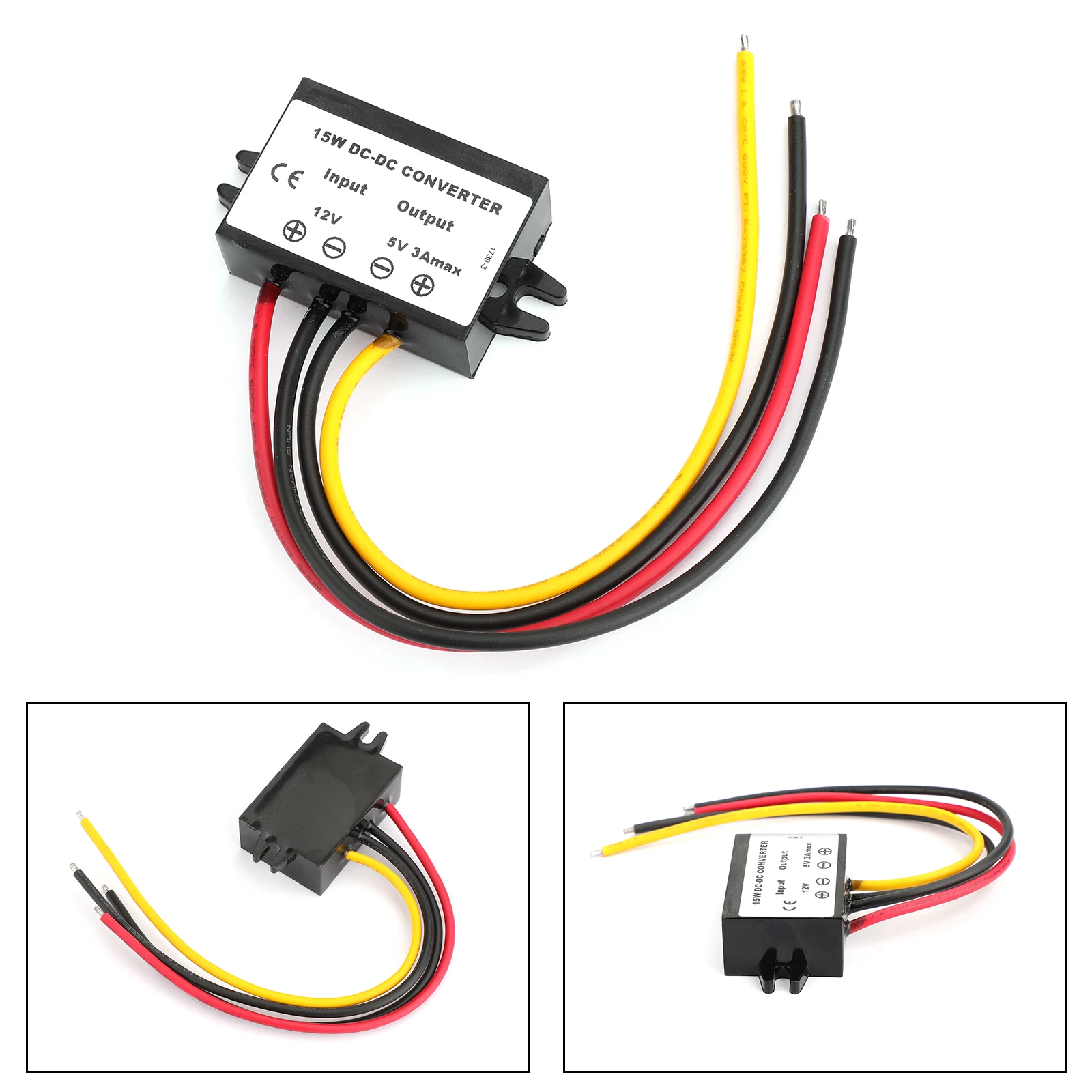 

Areyourshop Better Waterproof DC-DC Converter 12V Step Down to 5V Car Power Supply Module 3A