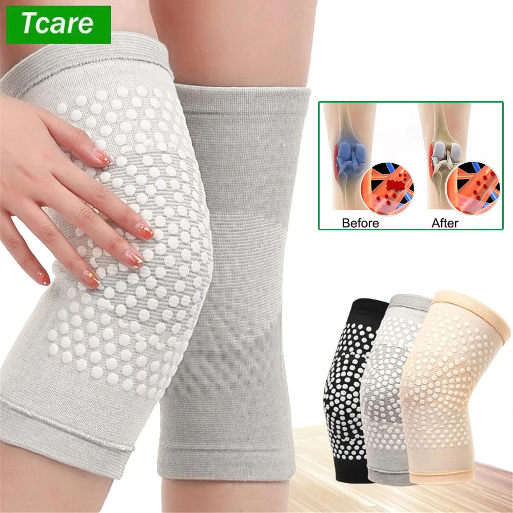 

Tcare Self Heating Support Knee Pad Knee Brace Warm Arthritis Joint Pain Relief Injury Recovery Belt Knee Massager Leg Warmer