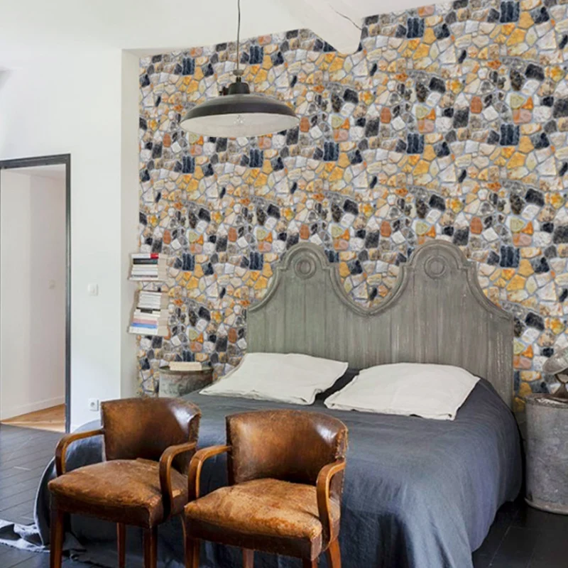 Каменные кирпичные настенные наклейки для гостиной спальни шкафа столовой