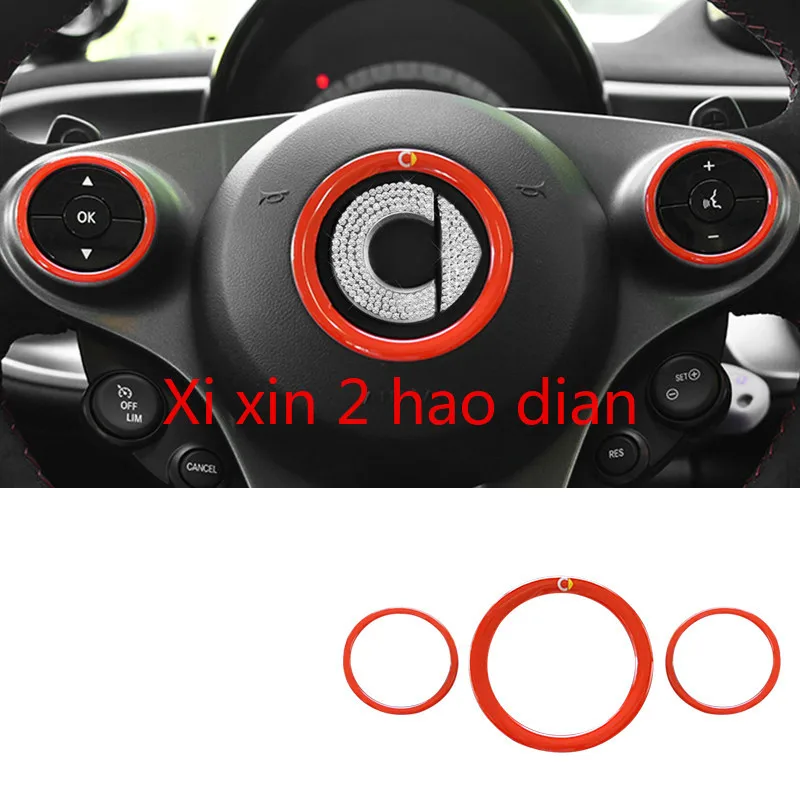 

For Mercedes-Benz smart steering wheel interior decoration patch auto parts