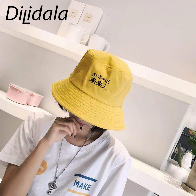 Dilidala креативный козырек рыбацкая шляпа корейская мода вышивка повседневная