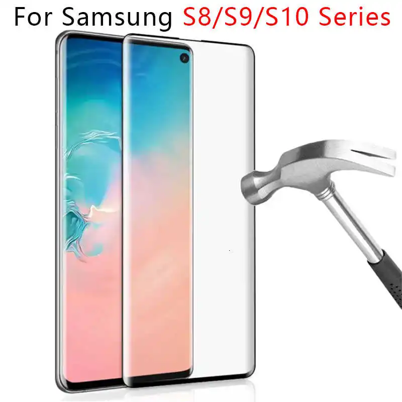 

Tempered Glass For Samsung s10 plus s9 s8 s10e Protective Glas Screen Protector On Galaxy 8s 9s 10s s10plus s9plus s8plus s 10