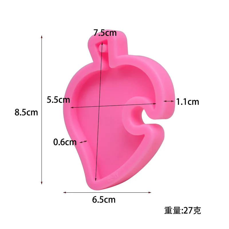 Брелок для ключей в виде блестящего листа форма шоколада украшения тортов