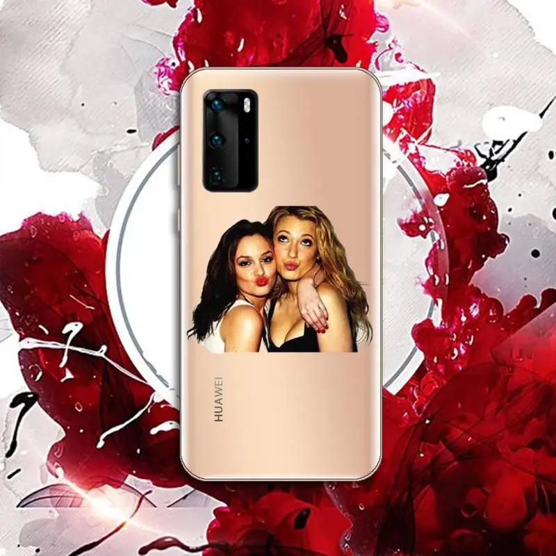 

Cute Gossip Girl Love Best Friends Phone Case Transparent for Huawei P20 P30 P40 lite pro P smart 2019 honor 8x 10i