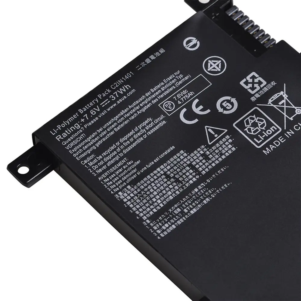 Новый аккумулятор для ноутбука Asus C21N1401 X455 X455L X455LA X455LD X455LF X455LN A455L A455LD F455LD R455LD Y483L