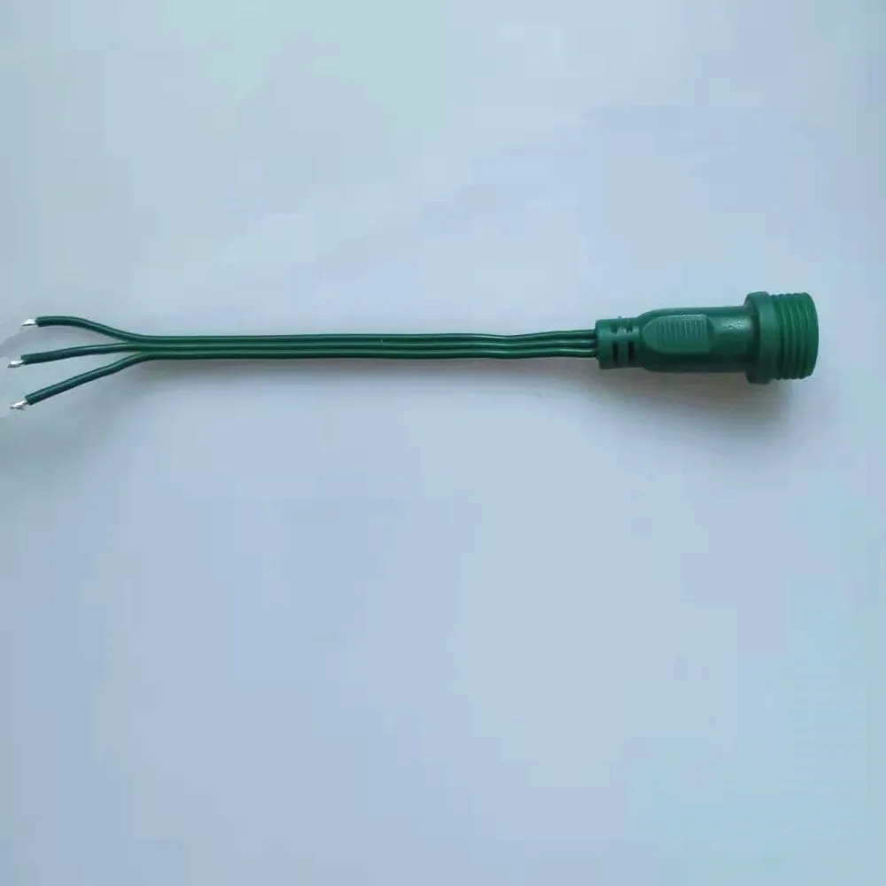 1 шт. 3pin разъем для C7/C9 DC12V WS2811 светодиодный Рождественский точек светильник разъем IP68
