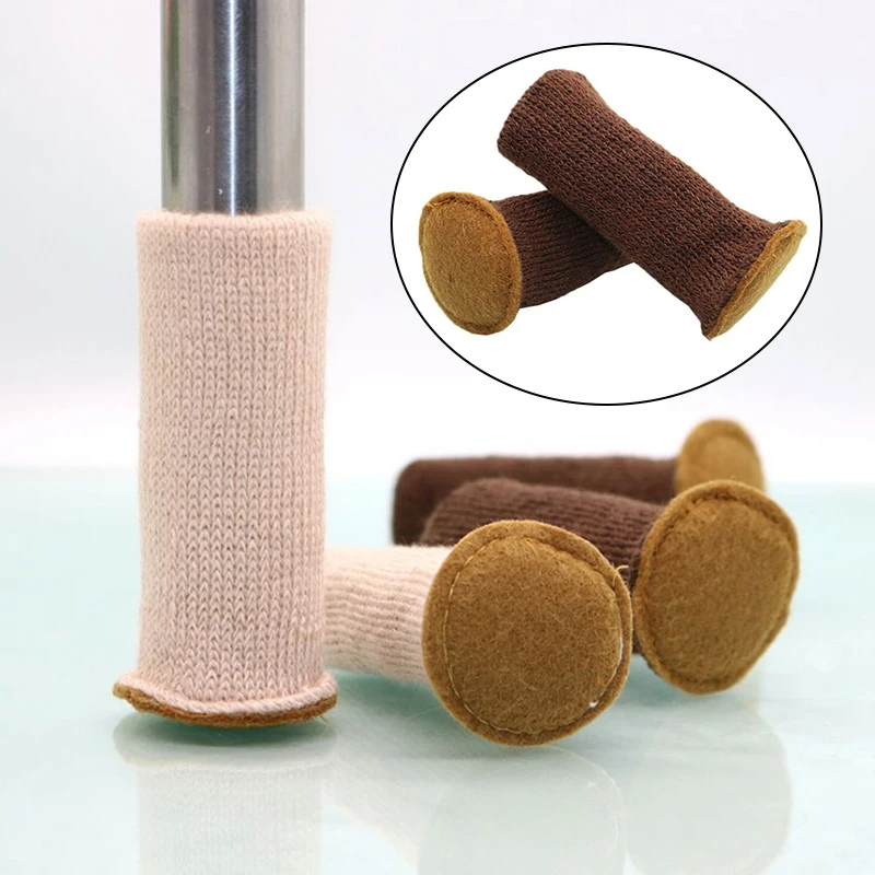 

Носки для ножек мебели, Нескользящие Чехлы для ножек стула, защитные накладки для пола, подвижные, с шумоподавлением, 4 шт.