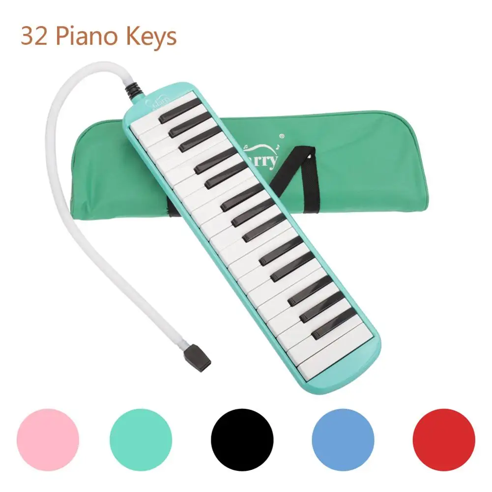 

32-Key Melodica Glarry Portable with Mouthpiece Hose Bag Musical Instrument Musical Instrument For Music Lovers Beginners Gift