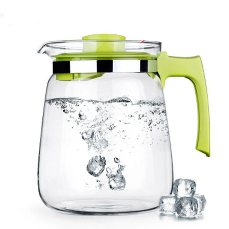 Стеклянный чайник для чая с защитой от ожогов домашний цветочный офисный набор