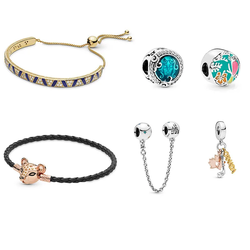 

High Quality New S925 Silver Summer Bead Pendant Accessories Suitable For Original Ladies Bracelet Diy Jewelry Gifts