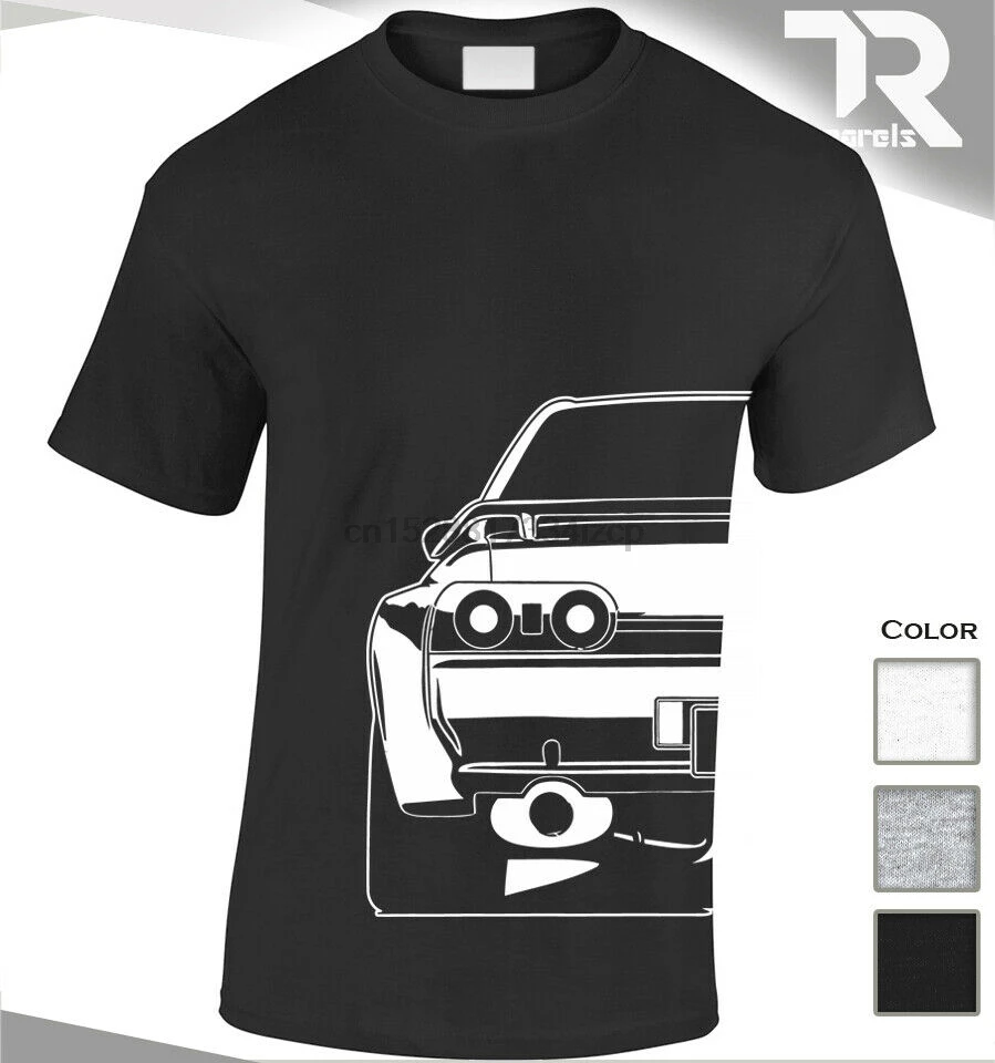 Новинка футболка для Nissan Skyline Gtr R32 задняя сторона турбо спорт Jdm фанат автомобиля -