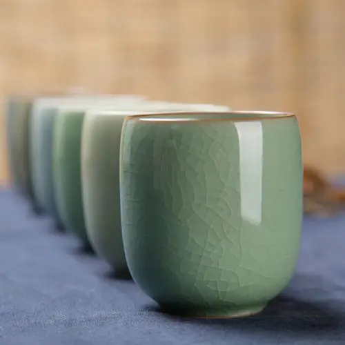 [GRANDNESS] Longquan чайная чашка из селадона японская Q офисная стеклянная керамическая