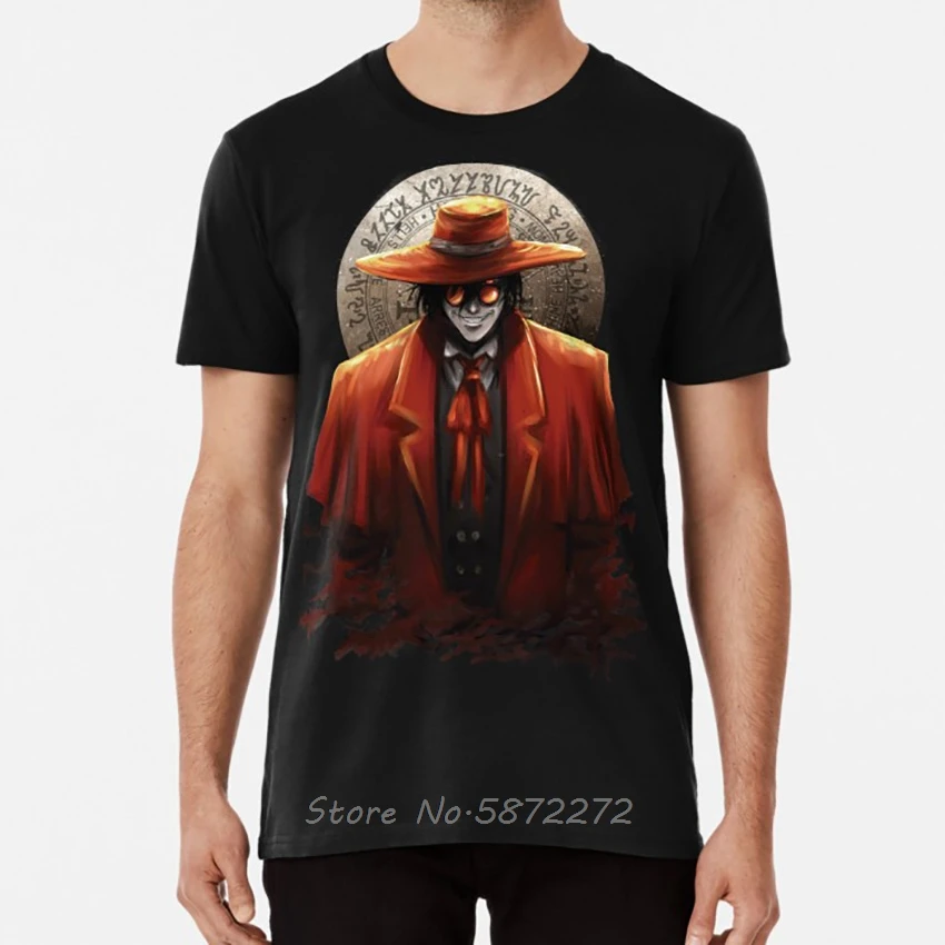 Alucard футболка alucard hellsing красный с летучей мышью мужские хлопковые футболки топы