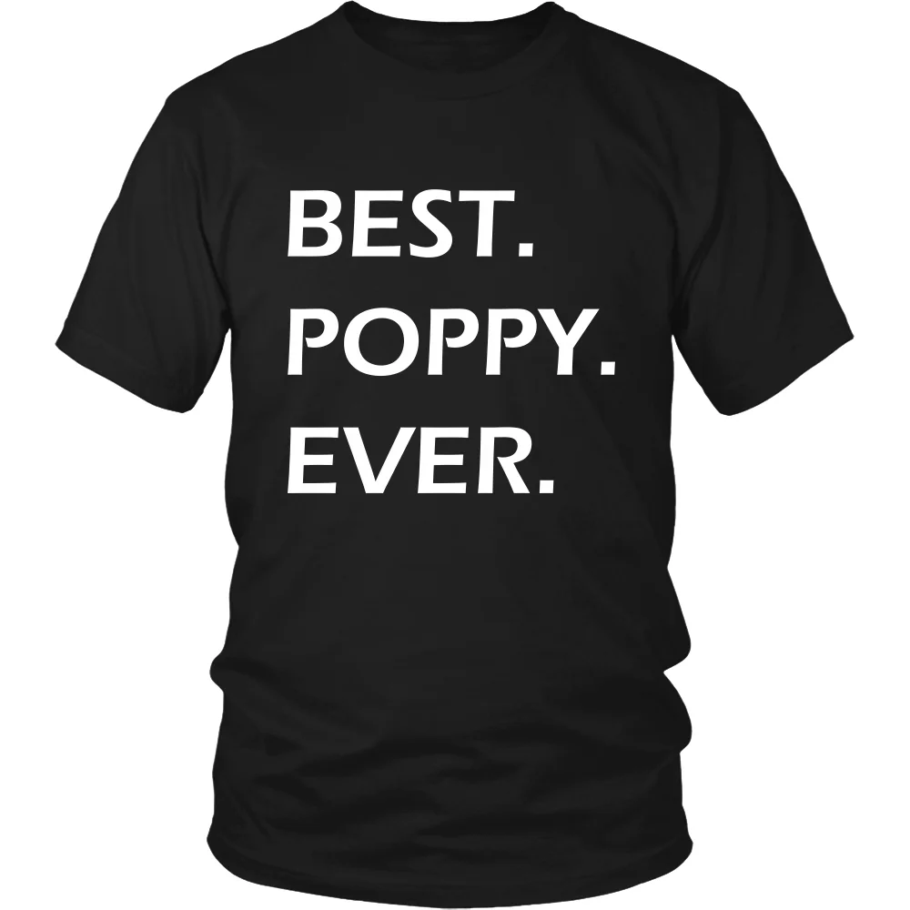 Футболка с надписью &quotBest Poppy Ever&quot забавная футболка унисекс Подарочная 100%