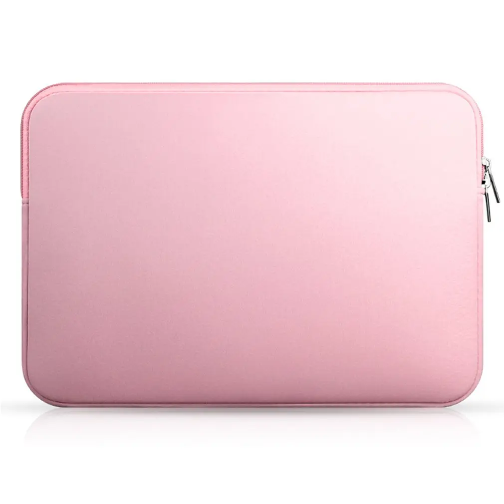 pink Мягкая сумка для ноутбука для Macbook air Pro retina 11 13 14 15 чехол для xiaomi Dell lenovo ноутбук - Цвет: pink