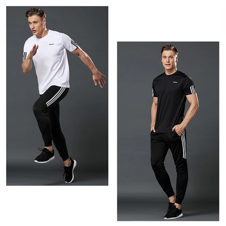 Мужской повседневный спортивный костюм летняя одежда для детей спортивная