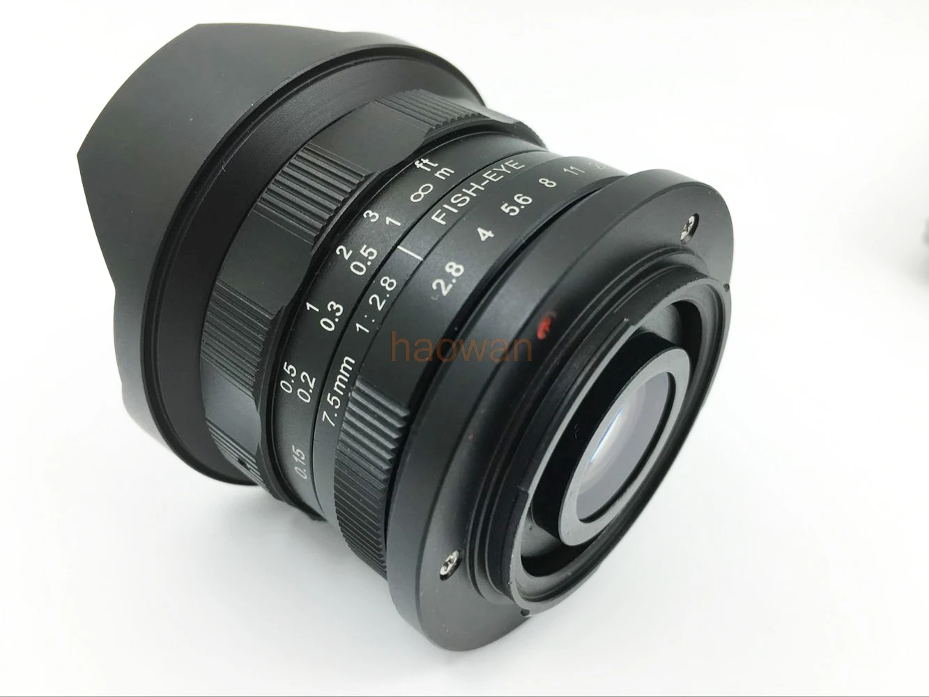 Широкоугольный объектив рыбий глаз 7 5 мм F/2 8 MF для видеокамер Sony a7 A7R A6300 fx xt20 xt2 xe1 m43