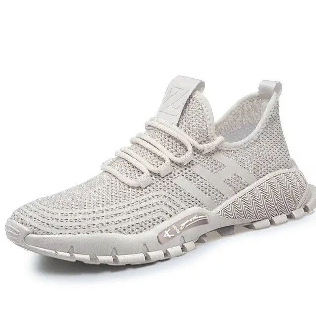 

Hot Sale New Mesh Men Shoes Breathable White Men's Sneakers Lac-up Lightweight Black Walking Man Tenis Shoes Zapatillas Hombre