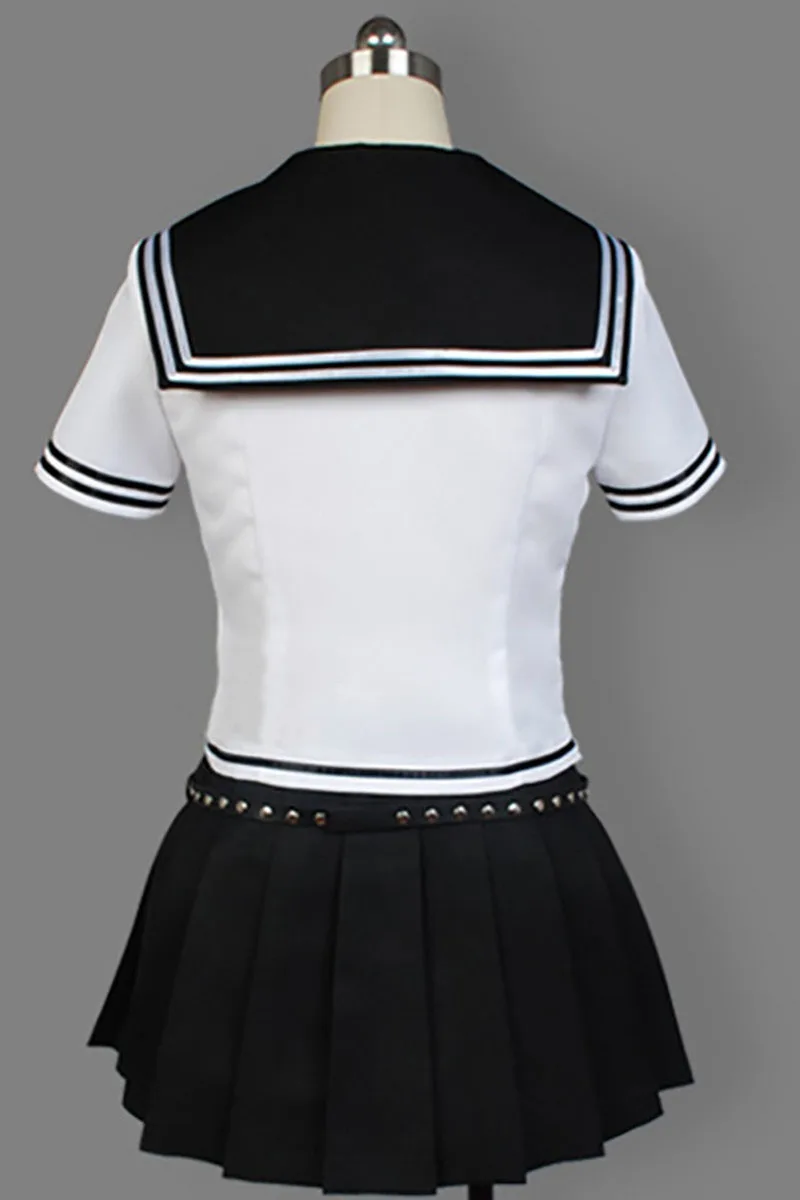 Супер DanganRonpa Ибуки Mioda Косплей Костюм Платье Униформа костюм Хэллоуин