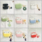 Роскошный милый чехол в Корейском стиле для QCY T10 T11 чехол с милым персикомцветкоммультяшным принтом брелок для наушников чехол для QCYT10 чехол для телефона