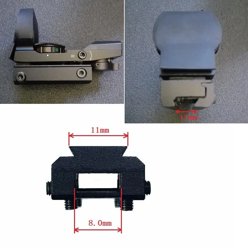 Usb рельс с красной точкой 11 мм|Кронштейны и аксессуары для прицелов| |