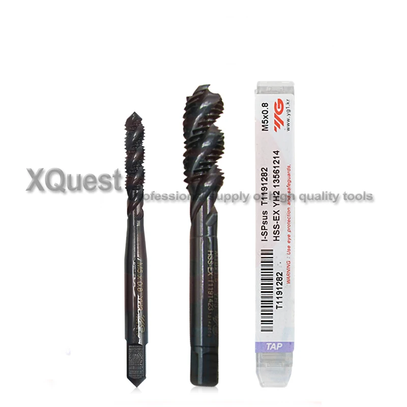 High Quality HSS-EX Right Hand Metric Screw Spiral flute tap m2 m2.5 m3 m4 m5 m6 m8 m10 m12 m14 m16 m18 m20 Machine Thread taps |