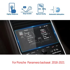 for porsche panamera backseat 2018 2019 2020 2021 car navigation screen protector tempered glass screen protective film free global shipping