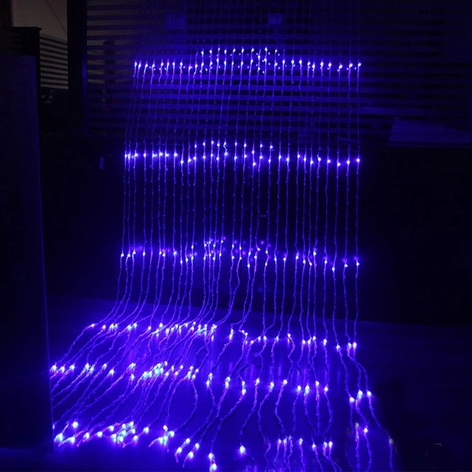 320 LED струнный светильник водонепроницаемый метеоритный дождь &quotВодопад&quot