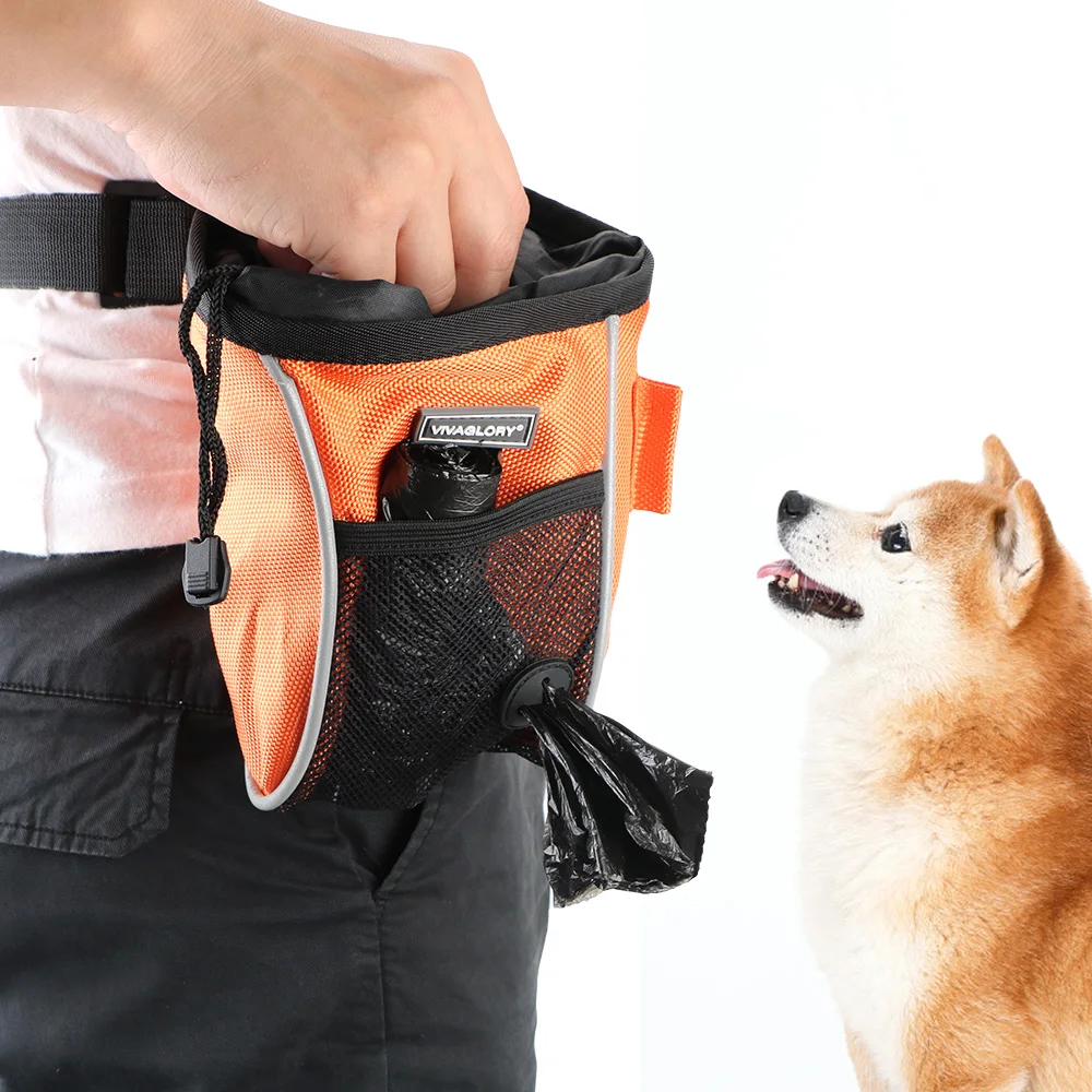 

Dog Treat Pouch Pet Outdoor Supplies Drawstring Carries Dog Training Tools Hands Free Waist Bag Pet Products