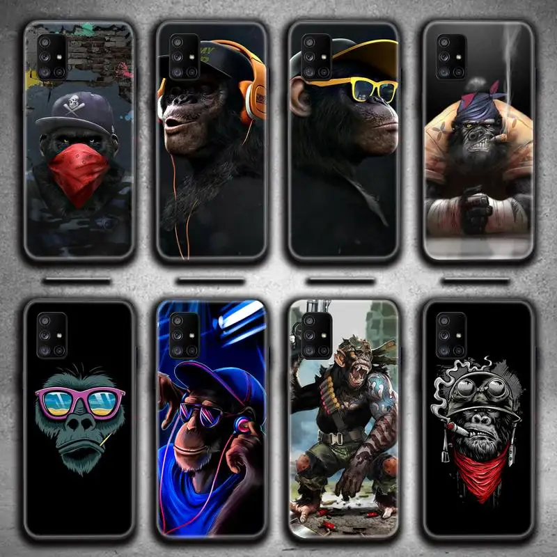 Детский чехол с рисунком обезьяны Gorilla для Samsung Galaxy A21S A01 A11 A31 A81 A10 A20E A30 A40 A50 A70 A80 A71