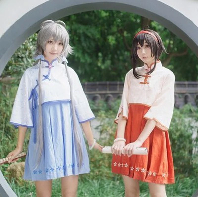 VEVEFHUANG Kосплей Luo Tianyi Косплей Yue Zhengling VOCALOID CHINA PROJECT милый костюм Kawaii китайское