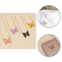 fashion chain necklace pretty durable transprent butterfly female necklace clavicle necklace lady necklace