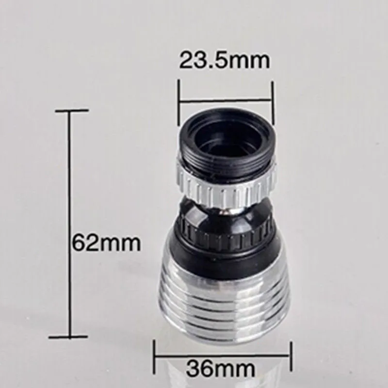 

360 Degree Aerator Water Bubbler Swivel Head Tap Faucet Connector Diffuser Nozzle Filter Mesh Adapter