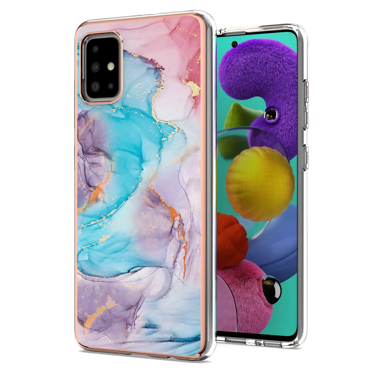 

TPU Protection Phone Case Girl Luxury Slim Phone Cover Compatible with A51