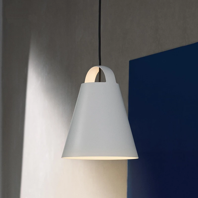 

Подвесной светильник в стиле индастриал, лампа в скандинавском стиле для спальни, прикроватный светильник белого и черного цвета, светильн...