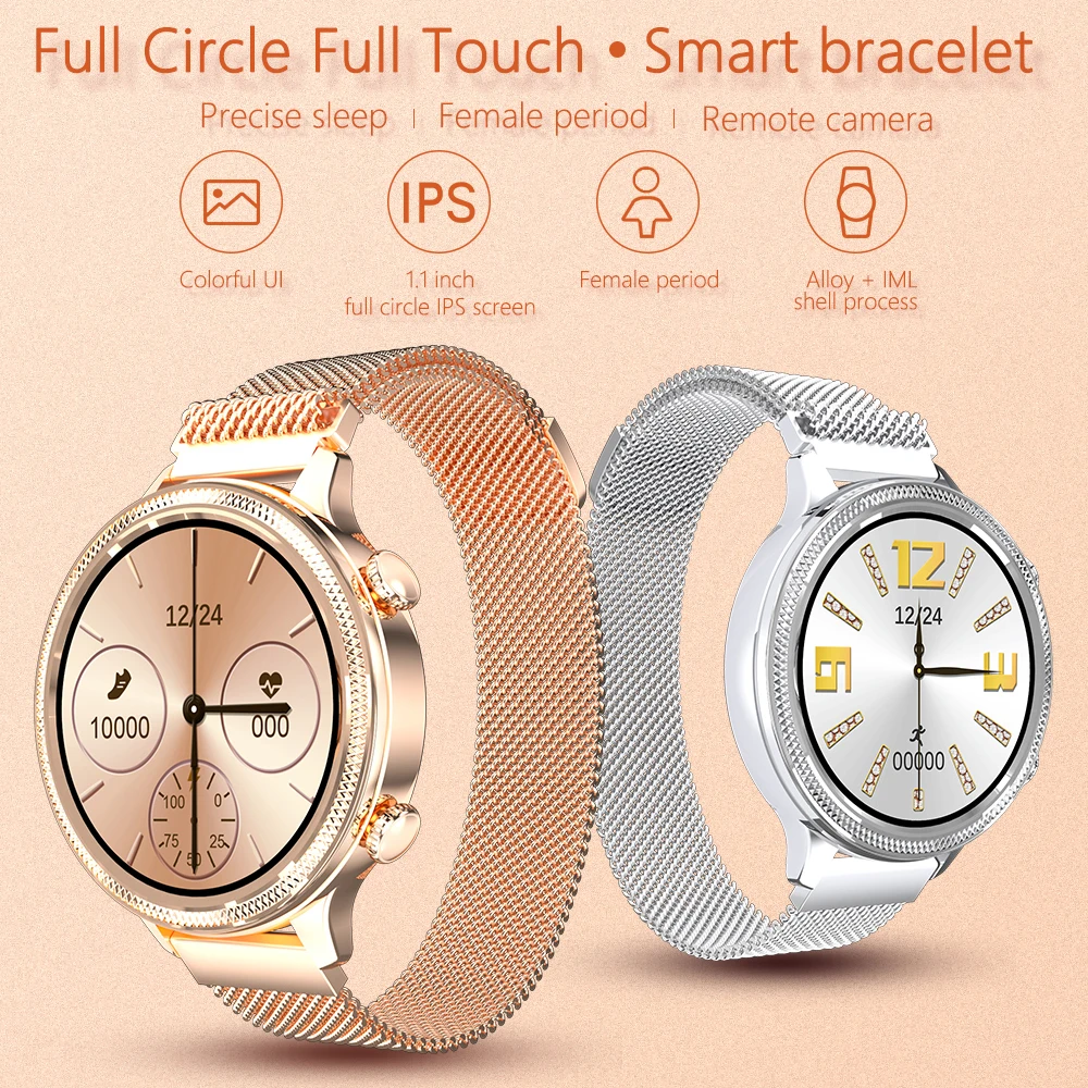 

M3 Smart Watch Women Smart Clock Female Cycle Reminder Heart Rate Blood Pressure Oxygen Sleep Monitoring Fitness Sports Watches
