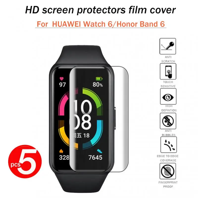 

Защитная пленка для смарт-часов Huawei Honor Band 6, 3/5 шт.