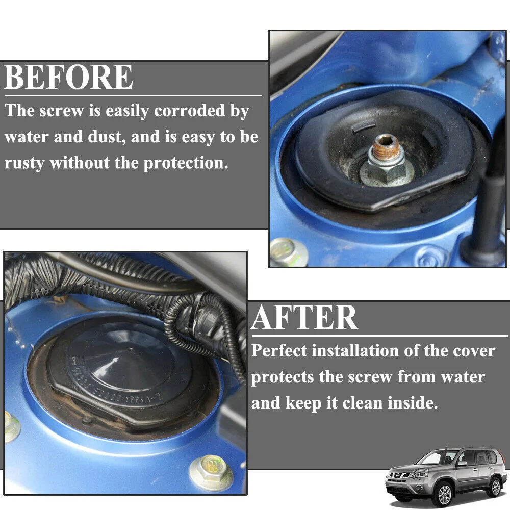 2 шт. крышка крепления передняя крышка подвески стойки для Nissan Leaf ZE0 Juke F15 Cube Z12 для Nissan Dodge Trazo C11 2007 для Versa