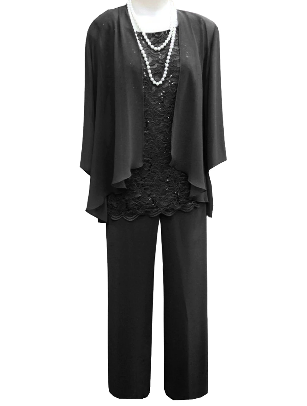 Женское кружевное шифоновое платье для матери невесты костюм из 3 предметов с