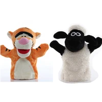 25cm hand puppet plush sheep animals plush toys child educational hand puppets story pretend playing dolls rckidstoy for kids