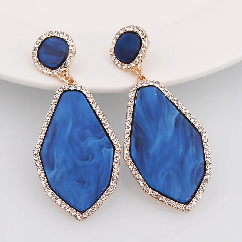 ES1119 элегантные серьги известного бренда геометрические Висячие для женщин