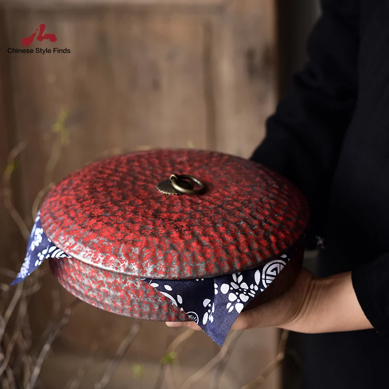 Чайный набор большие керамические чайные кадиды канистры китайские аксессуары