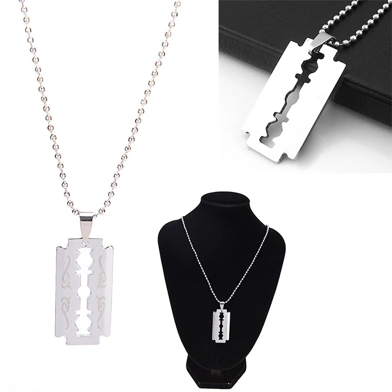 Ожерелья и подвески мужские из нержавеющей стали с лезвиями|Ожерелья подвеской| |