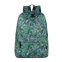 3pcslot women backpack school bag for teenage girls cute leaves printing schoolbag ladies laptop backpack rucksack mochila