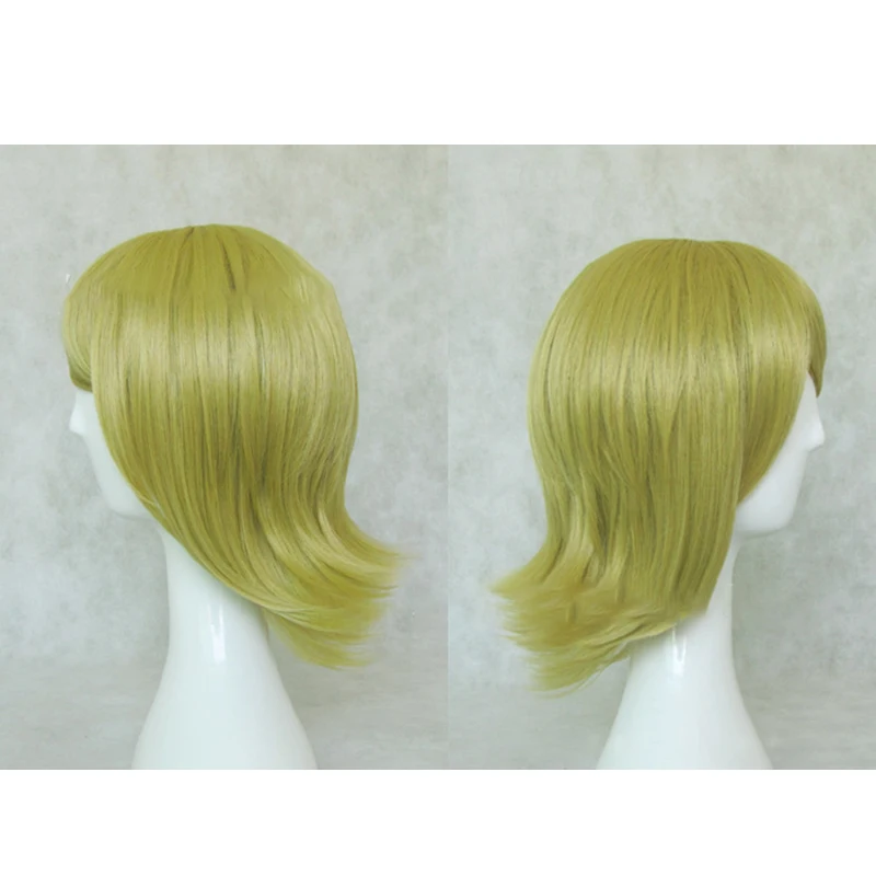 HAIRJOY синтетические волосы короткие светлые Вокалоид кагамине рин косплей парик высокая температура волокно 3 цвета