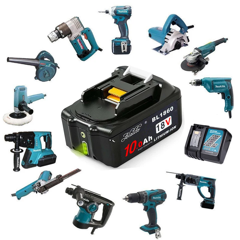 Оригинальный литий-ионный аккумулятор 18 в 10 Ач Сменный для электроинструмента
