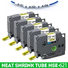 5 шт., термоусадочные фотообои Brother hse621, 8,8 мм для этикеток Brother Touch PT H110 E800W P900