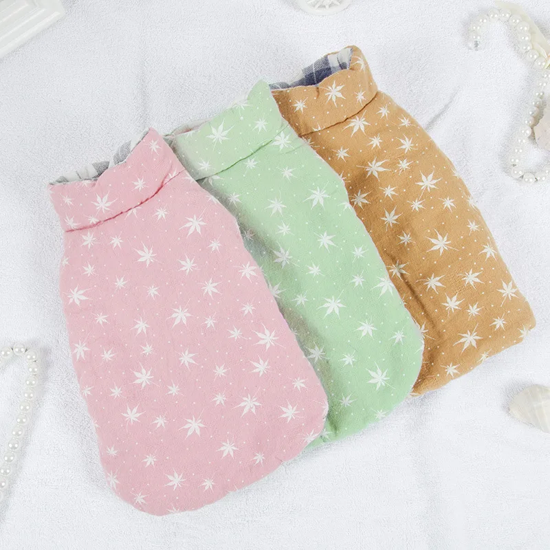 Reversible Dog Coat Jacket Winter Clothes Cat Puppy Clothing Chihuahua Yorkshire Poodle Pomeranian Corgi Costume Outfit | Дом и сад