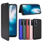 Чехол-книжка из углеродного волокна для Vivo Y70, Магнитный защитный чехол для BBK vivo V20 SE V20SE, чехлы для телефонов